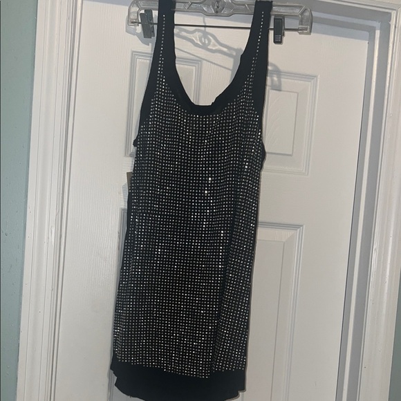 Guess Black and White Studded Tank Top - Picture 6 of 6